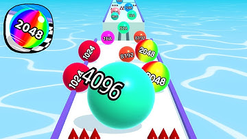 Ball Run 2048 - All Levels Gameplay Android, iOS ( Levels 4480 )