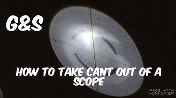 One way to take cant out of a scope