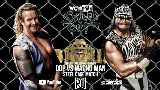 WCW DDP VS MACHO MAN CAGE MATCH