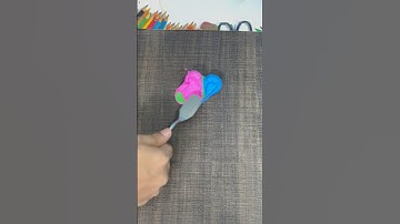 What color do mixed emotions make?   #colormixing #insideout #insideout2 #satisfying #shorts #clay