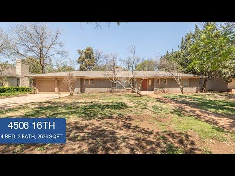 4506 16th St, Lubbock, TX home video tour