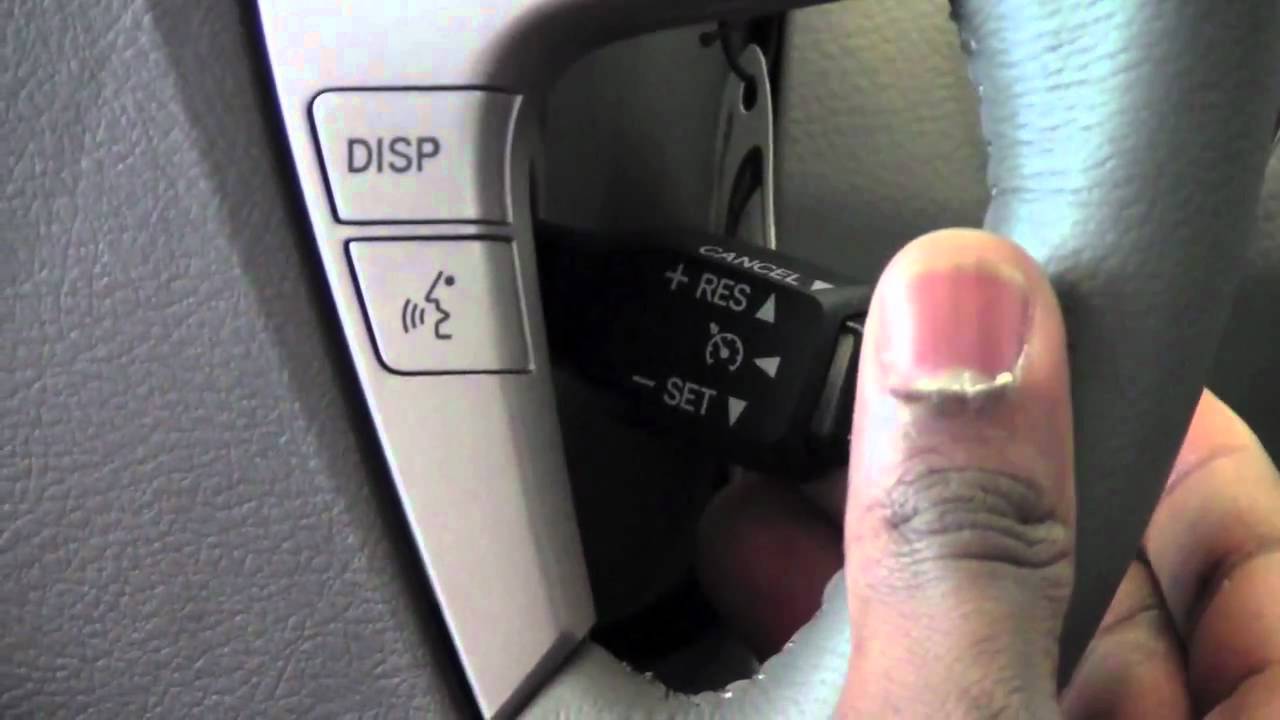 camry cruise control instructions