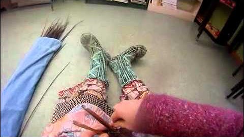 Nancy Today: Weaving the basket bottom 2 ASMR weaving basketmaking (basket making tutorial)