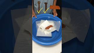 TRY TO GUESS HOW MANY TISSUE PAPERS IT TAKE TO FLOAT!#asmr #experimnent #satisfyingvideo #shorts
