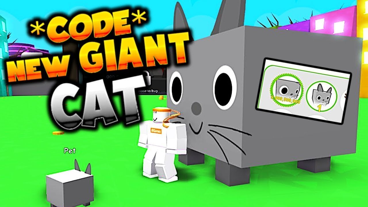 Pet Simulator New Code Release 2021 Giant Cat YouTube