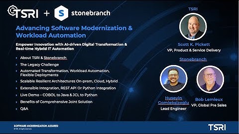 Advancing Software Modernization & Workload Automation