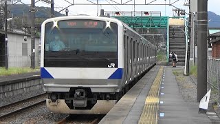 【E531系】JR水戸線 福原駅にワンマン普通到着