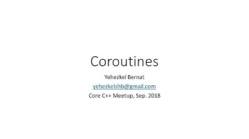 Coroutines - Back to the Future