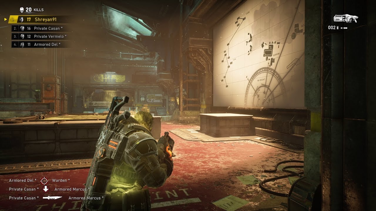 GEARS 5 LOCAL MULTIPLAYER FREE FOR ALL FULLY LOADED ON WAR ROOM ADVANCED DIFFICULTY