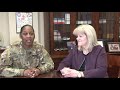 Col. Gant and Linda Murphy discuss Women&#39;s History Month