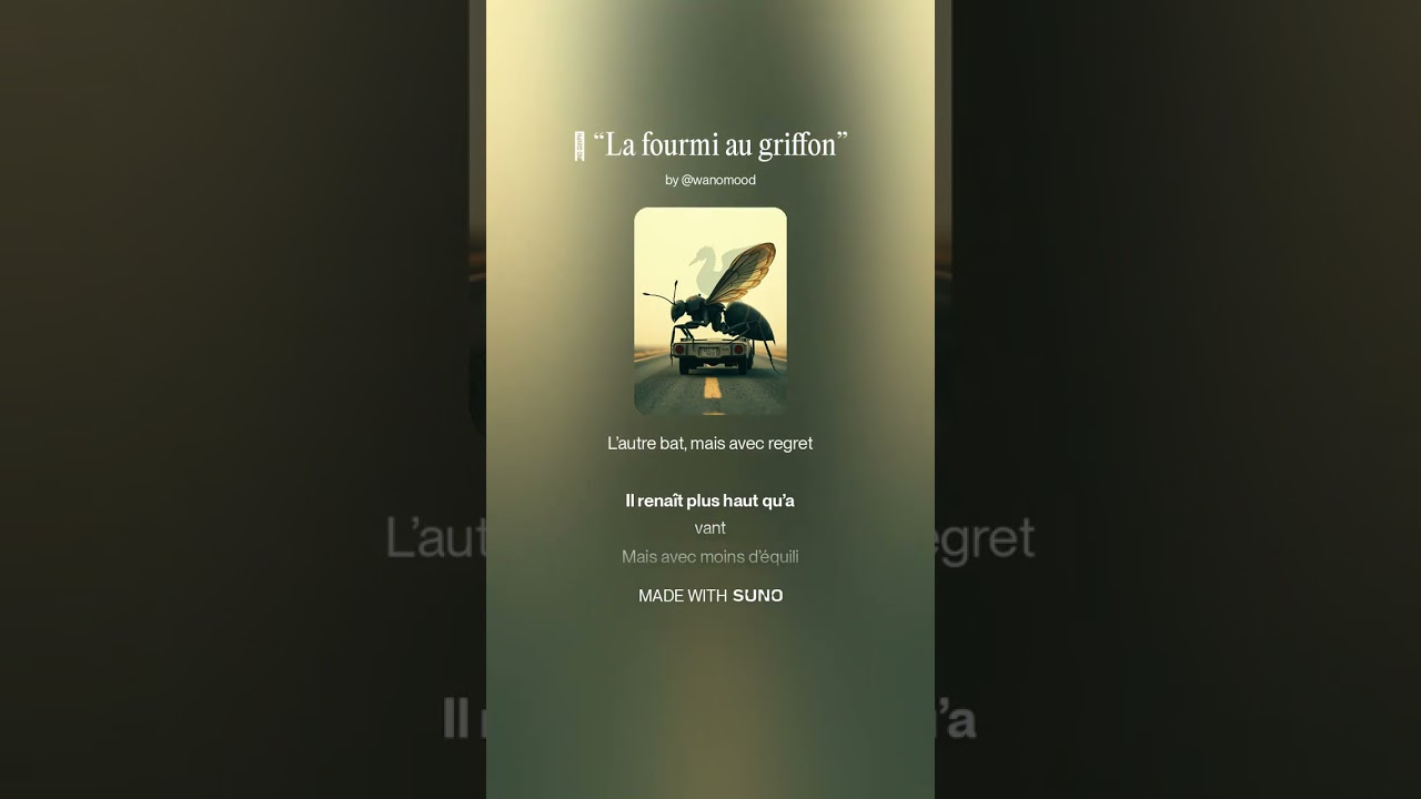 🐜 “La fourmi au griffon”