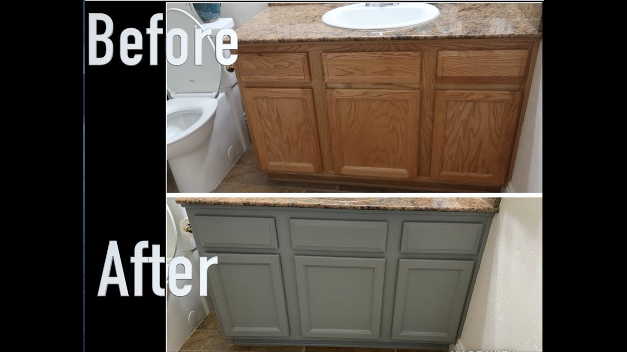 Painting Oak Bathroom Cabinets Before And After - Infoupdate.org