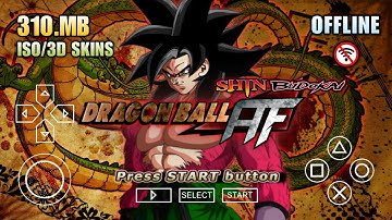 DRAGON BALL SHIN BUDOKAI AF PPSSPP ISO MOD for Dragon Ball Z Shin Budokai 2 | Game DBZ PSP Gameplay