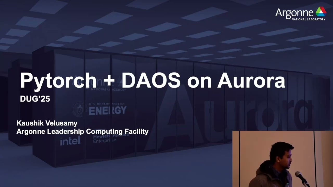 DUG'25 - PyTorch + DAOS on Aurora