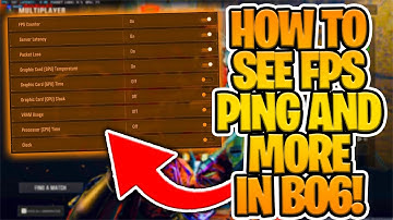 HOW TO SEE FPS COUNTER & PING IN BO6 on PC!