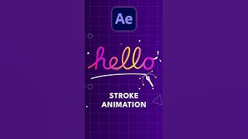 Handwritten Text Stroke Animation in After Effect #tutorial