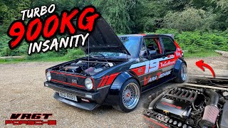 THIS CARBON BODIED 900KG R32 TURBO SWAPPED MK1 GOLF IS BRUTAL!