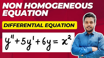 Non homogeneous differential equation | Case polynomial in x|Example solved|Engineering mathematics|