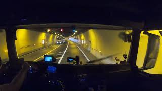 #141 MAN POV/ASMR DRIVE: Fear and Desire in Winter Drive Through Frejus Tunnel. Part 1