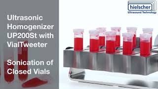 Hielscher VialTweeter for Ultrasonication of Vials (Micro-Centrifuge Vials or Autosampler Vials)