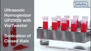 Tweeter Botol Hielscher untuk Ultrasonikasi Botol (Botol Mikro-Sentrifugasi atau Botol Autosampler)