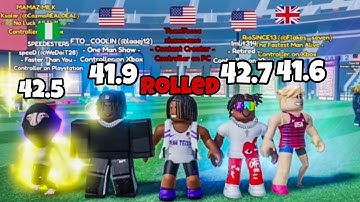 I Joined A Pro Server Using Pc In Roblox Track and Field Infinite