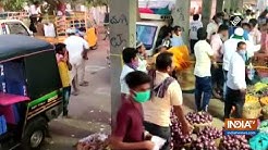 Watch: People flout social distancing rules at agriculture market in Karnataka's Gadag