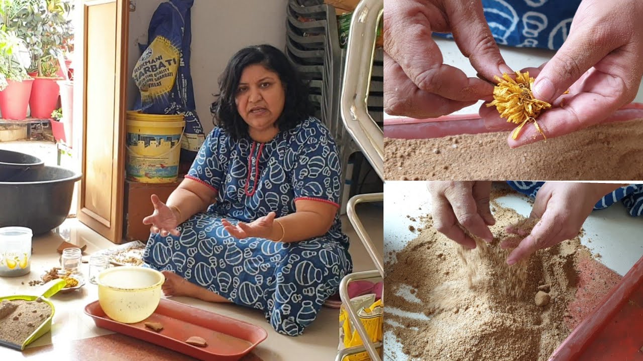 Making Soil Mixture for Winter Flowering Seeds || Fun Gardening