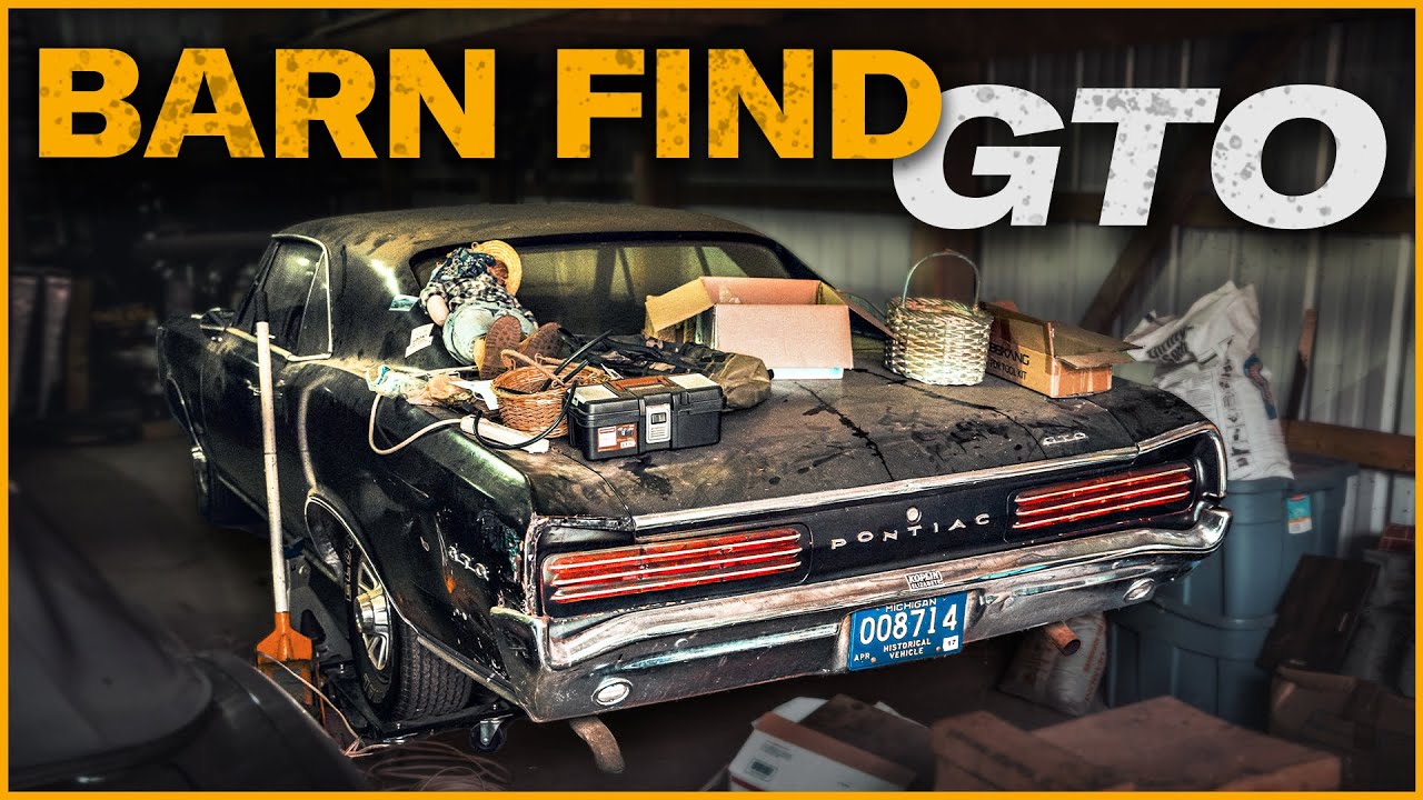 ⁣Pontiac GTO sitting for 40 years along with other American icons and hot rods | Barn Find Hunter