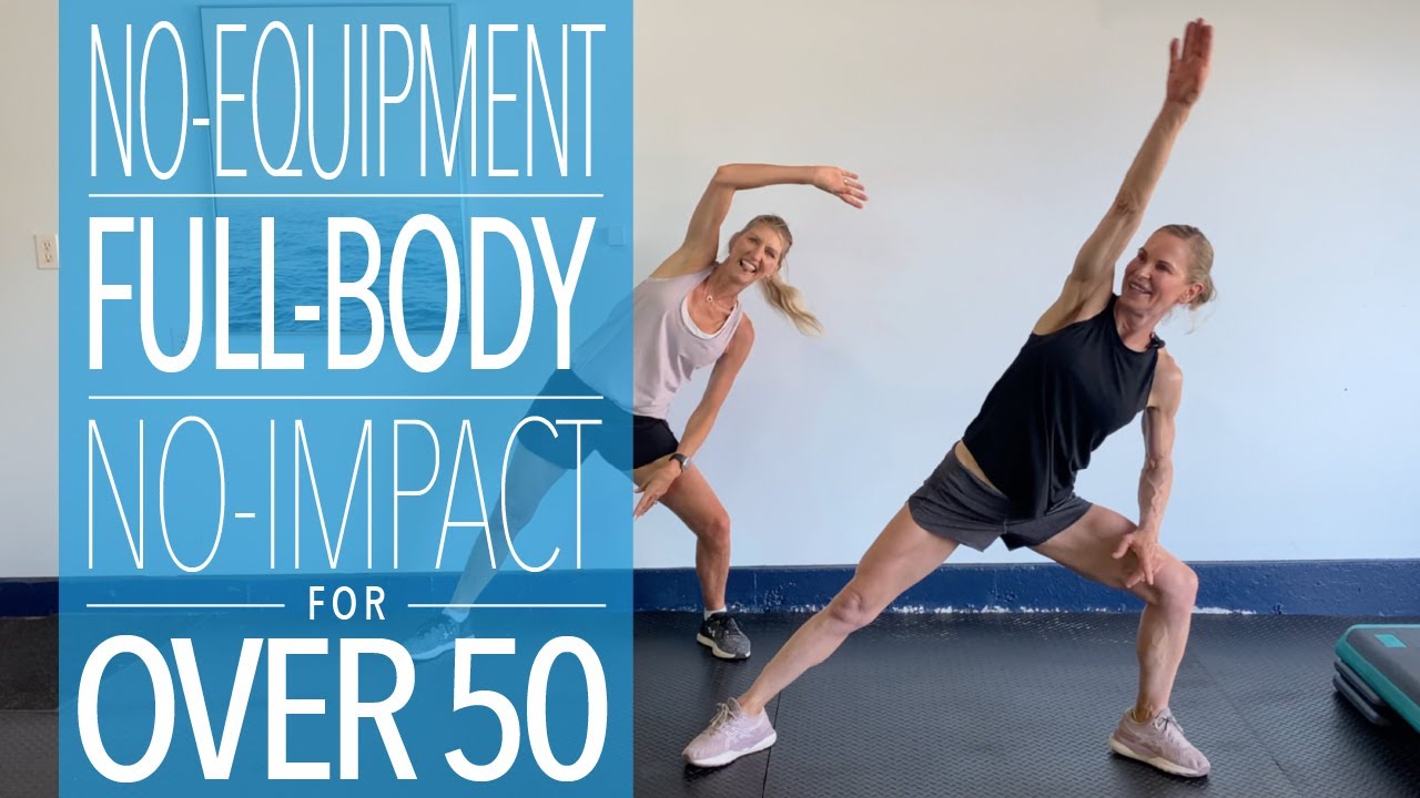 30 minute no equipment full body none impact workout 50+. T - YouTube