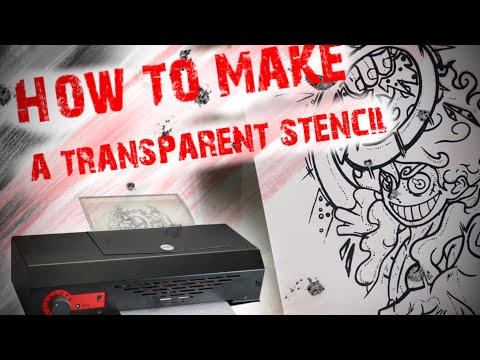 How to make a clear tattoo stencil