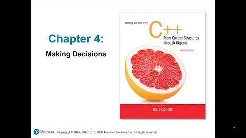 Structured Programing using C++ (Lecture 4: Making Decisions)