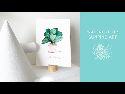 Video [Vẽ Màu Nước] Hướng Dẫn Vẽ Chậu Cây Đơn Giản |... - youtube