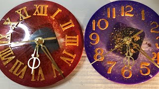 Resin Art Clock / ساعة من الريزن