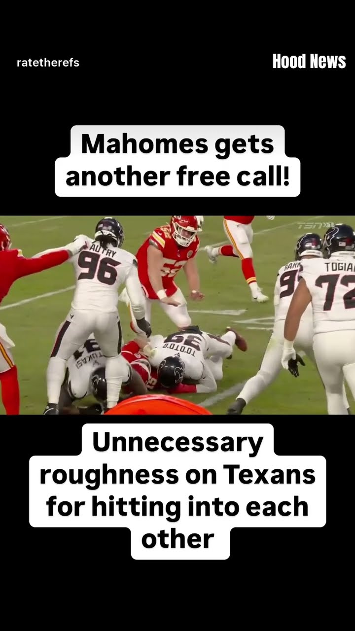 Another free call #hoodnews #patrickmahomes #chiefs #texans #wtf #NFL #football #sports #viralvideo