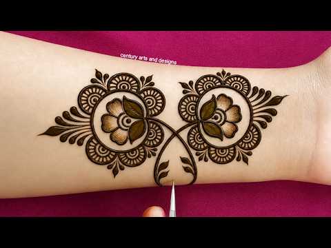 Easy stylish front hand mehndi design | Beautiful simple mehndi | Mehndi ka design | Mehndi design 