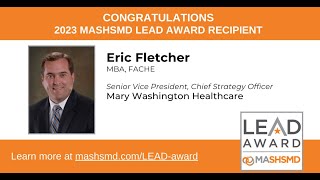 Mashsmd Interview With Eric Fletcher, 2023 Lead Award Recipient