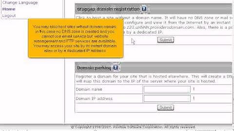 How to create a new domain in H-Sphere