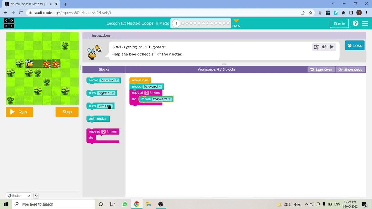 l12-1-code-express-2021-lesson-12-nested-loops-in-maze-level-1-youtube