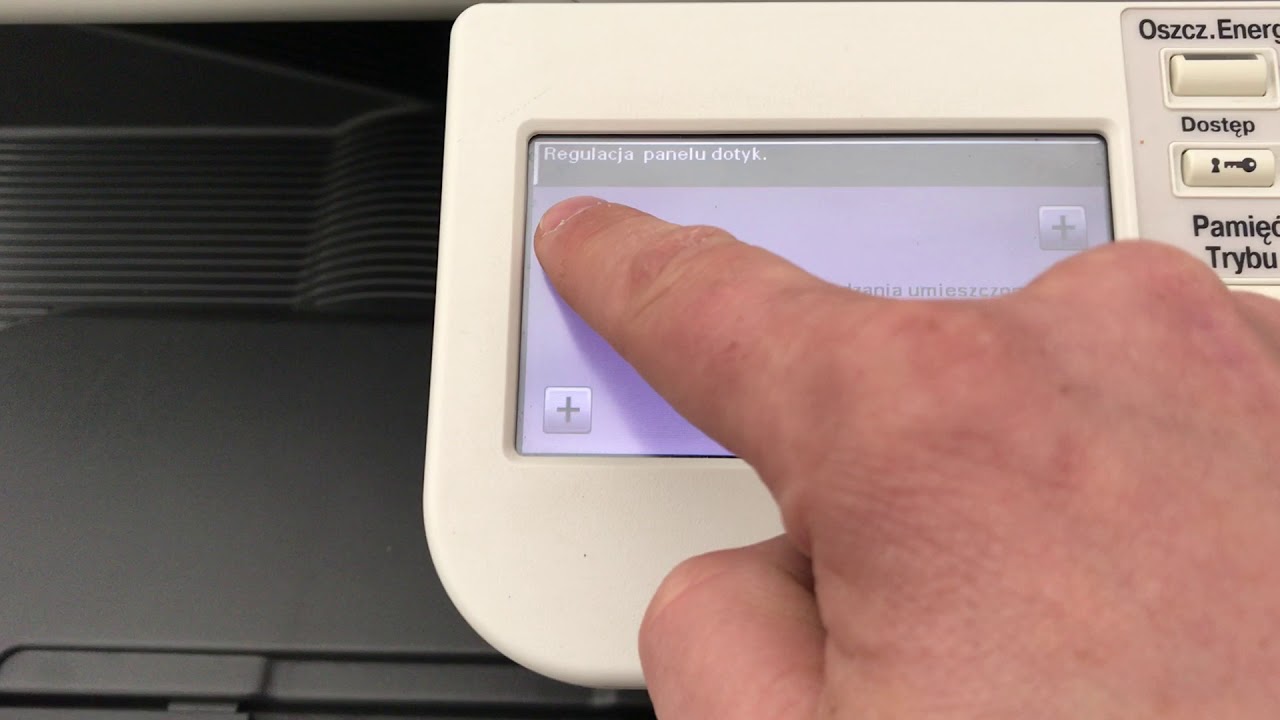 Touch Panel Adjustment Copier Printer Minolta Bizhub DEVELOP ineo - YouTube
