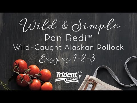 Trident Seafoods Pan Redi™ Wild Alaskan Pollock, Easy as 1-2-3