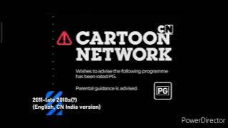 Evolution of Cartoon Network (CN)'s Rated PG Advisory/Warning Bumper History (2006-Current year)