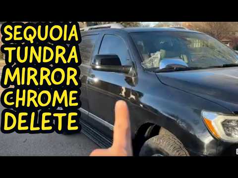 Tundra / Sequoia - How to Replace Chrome Mirror Caps with Body Color