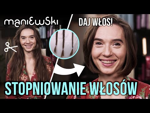 Stopniowanie włosów – jaka najlepsza fryzura wyszczuplająca twarz? Metamorfoza [MACIEJ MANIEWSKI]