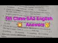 Self Assessment term -2(2025-26) 5th Class ENGLISH model paper