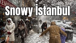 Snowy Istanbul | Peaceful Winter Walking Tour