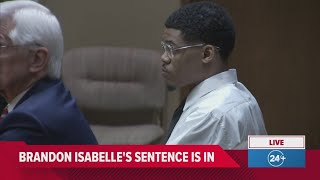 Brandon Isabelle sentenced to life in prison for the 2022 murder of a woman and her baby