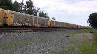 Extra Long CSX Auto Rack Train