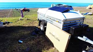Мощная портативная солнечная станция EcoFlow с солнечными батареями. Сколько выдают на самом деле !