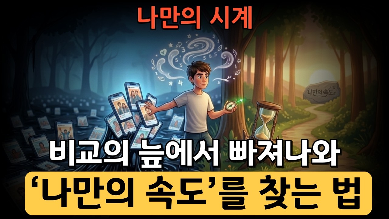 비교의 늪에서 빠져나와 ‘나만의 속도’를 찾는 법